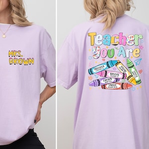 Personalized Preschool Teacher Shirt, Play Is Learning Teacher Shirt, Back To School Teacher Shirt, Groovy Teacher Shirt, School Counselor