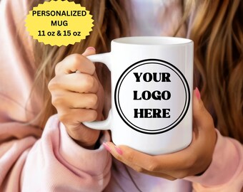 Personalized Photo Coffee Mug, Custom Text Gift
