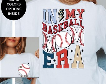 Benutzerdefiniertes Name Baseball Mom T-Shirt: Personalisiertes Sport-Shirt