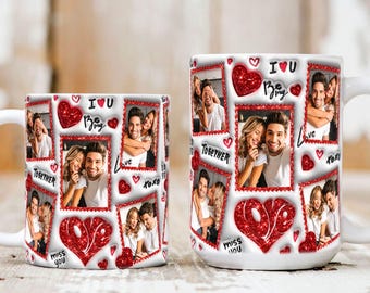 Benutzerdefinierte Foto Valentinstag Tasse, personalisierte Bildtasse, 11oz 15oz