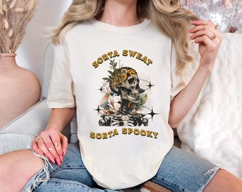 Camiseta Comfort Colors Sorta Sweet Sorta Spooky de Halloween