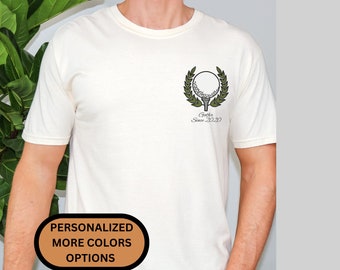 Custom Golfer Since T-shirt, Personalized Golf Clothes Tee