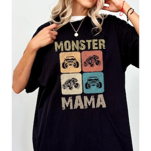 Monster Truck Mama tshirt Pit Crew Shirt Monster Truck Shirt Boy Birthday Party Shirt New Mom Boy Baby shower Gift Monster Truck Mom Tee