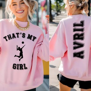 Personalized Volleyball Sweatshirt, Volleyball Mom Sweatshirt, Volleyball Tee, Game Day Volleyball, Gift For Volleyball Player, Gift for Her