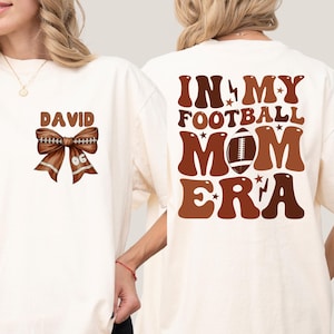 Football Mom Shirt, Custom Name and Number Football Shirt, Custom Football Mom Shirt, Football Mama Shirt, Football Lover Gift For Mom