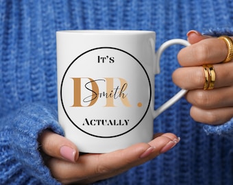 Personalized Doctor Coffee Mug, Custom Graduation Gift