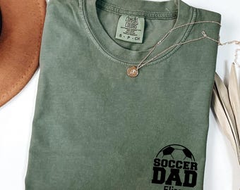Custom Soccer Dad Shirt, Personalized Comfort Colors T-shirt