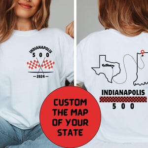 Indianapolis 500 Comfort Colors Tee, Indianapolis 500 Race Tshirt, speedway Indiana 500 sweatshirt, racing tee, from my city to indianapolis