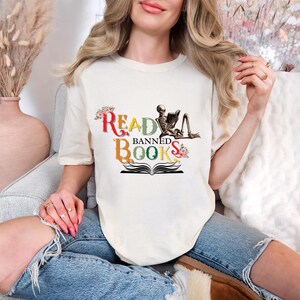 Read Banned Books Shirt | Anti Ban Books Tee | Reading Shirt | Librarian Shirt | Teacher Gift | Literary Activism | Book Lover Gift