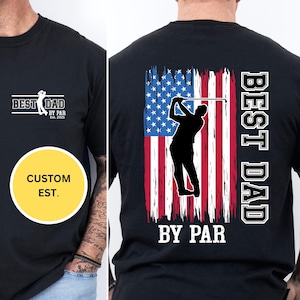 Best Dad By Par Personalized Shirt Golf Dad Shirt Fathers Day Gift Custom Golf Shirt For Dad Cool Dads Club Golf Lovers Comfort Colors Shirt