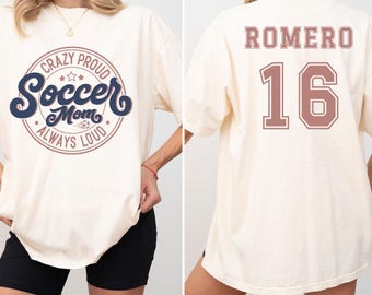 Personalisiertes Fußball-Mama-Sweatshirt, benutzerdefinierter Teamname und Nummer