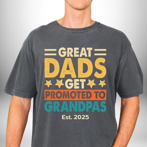 Custom Grandpa Comfort Colors Shirt Custom Grandpa Shirt Grandpa Est Shirt Grandpa Pregnancy Announcement Grandpa Birthday Gift Granddad
