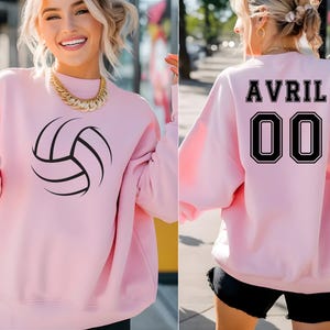 Personalized Volleyball Sweatshirt, Volleyball Mom Sweatshirt, Volleyball Tee, Game Day Volleyball, Gift For Volleyball Player, Gift for Her