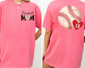 Personalized Baseball Mom Sweatshirt, Game Day Hoodie