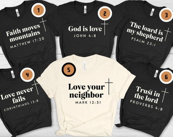 Faith Tee, Christian Apparel, Religious Shirt Gift