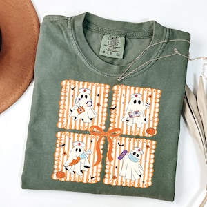 Nurse Comfort Colors® Halloween Shirt, Halloween Nurse Shirt, Spooky Nurse, Fall Nurse Crewneck, Ghost Nurse Tshirt, Halloween Nursing Tee