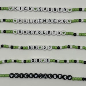F1 Bracelet | Kick Sauber | Stake | Nico Hulkenberg | Gabriel Bortoleto | Fully Customisable | Formula One | Grand Prix  | NH27  | GB5