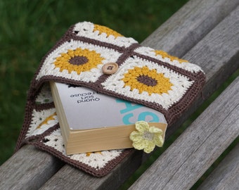 Pochette de livre au crochet