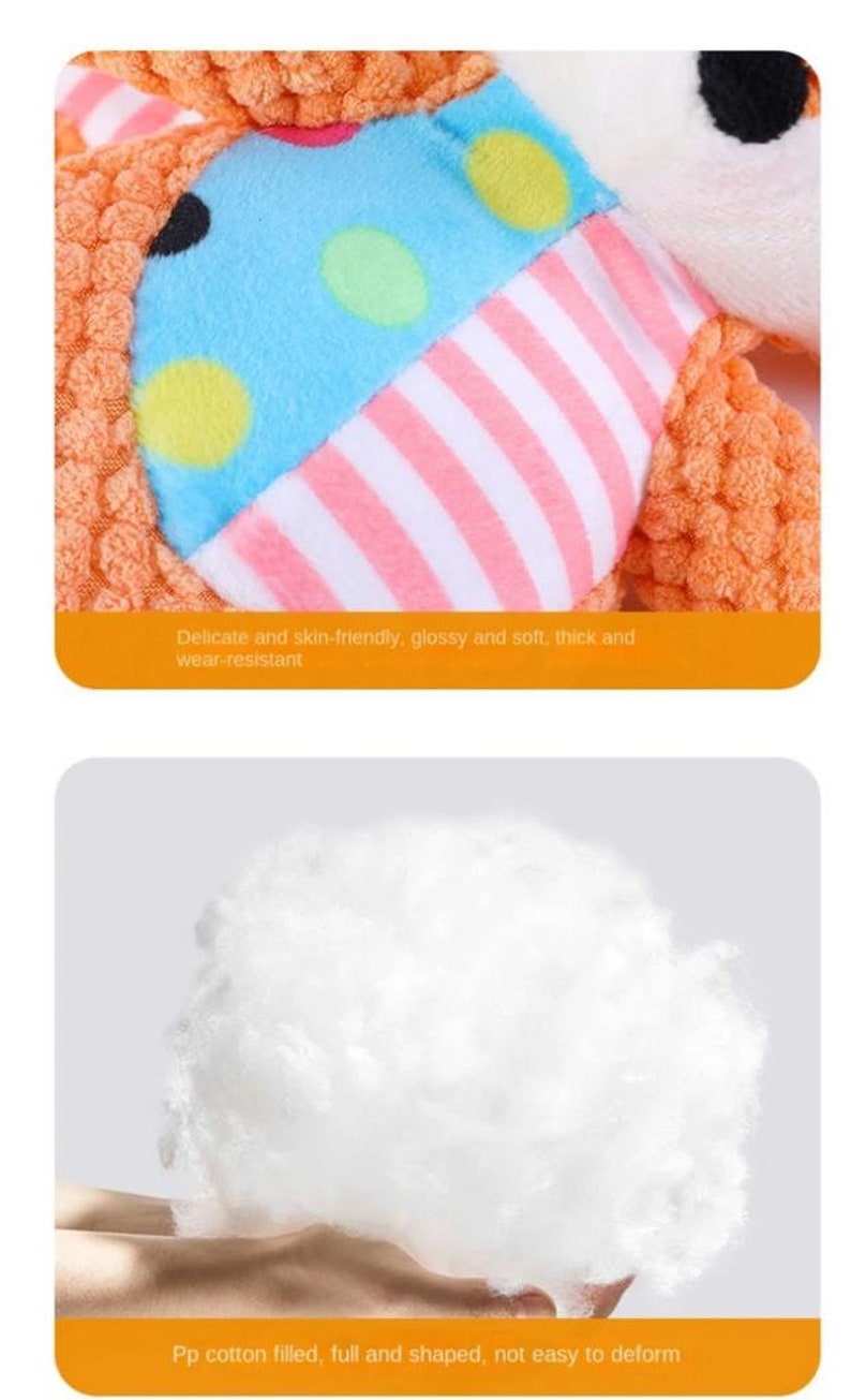 PET Plush Toy for DOGS and CATS, Bite Resistant Interactive Squeaky Etsy