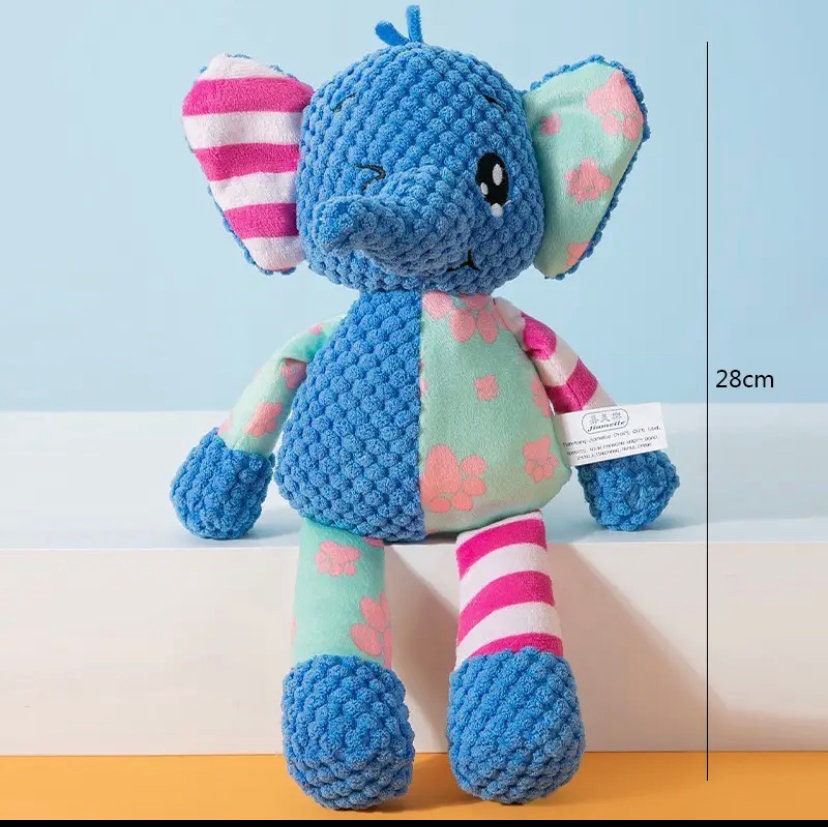 PET Plush Elephant Toy for DOGS and CATS, Bite Resistant Interactive