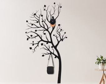 An der Wand befestigter Kleiderbügel / hängende Garderobe / dekorativer Metallbügel / Eingangsbereich / Metallgarderobe / Taschenhalter / Kleiderhaken