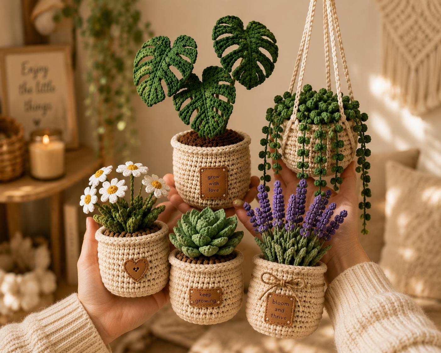 編みぐるみ多肉植物 - Etsy 日本