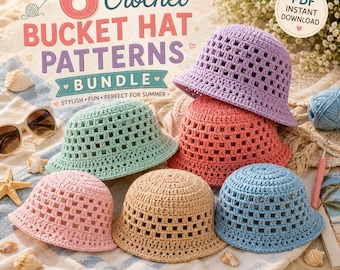 Häkelanleitung Wallflower Grandma Stitch Hut , Häkeln Hut Muster, Häkeln Hut Muster, Häkeln Hut Muster