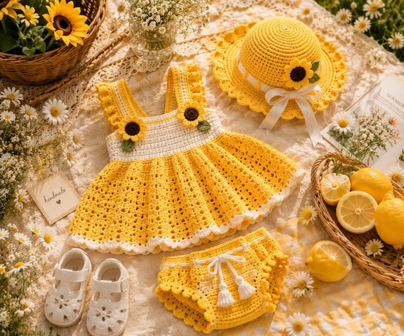 sunflower crochet dress Baby Pattern PDF, Summer Baby Outfit Crochet Pattern, Baby Girl Sundress & Hat Set, Crochet Baby Romper Pattern and cozy handmade memories algolia_name:Homestyle_Ranch_Salad_Dressing_&_Dip_Mix US SIZE:US12 Faux Leather Tube Mini Crochet granny square