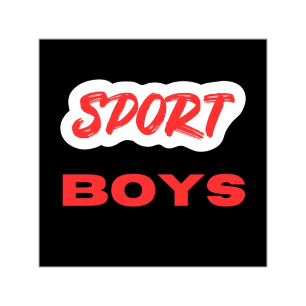Sport Boys Vinyl Sticker - Zeige deinen sportlichen Style überall