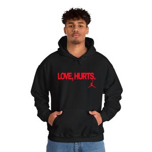 LOVE, HURTS Jalen Hurts Jordan Hoodie Philadelphia Eagles Super Bowl Champions Parade - Black