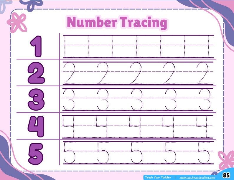 Kindergarten Math Learn the Numbers 1-20 Tracing Learn to Count Pre-k ...