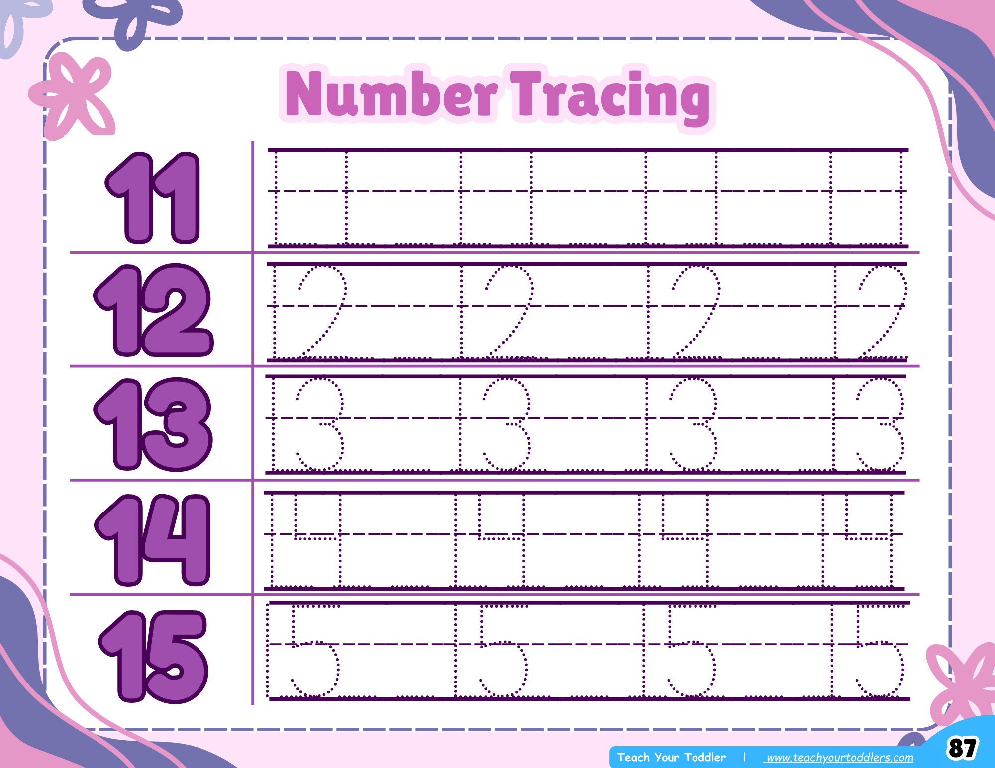 Kindergarten Math| Learn the Numbers| 1-20 Tracing| Learn to Count| Pre ...