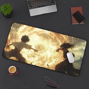 Anime Fight Deskmat, Anime Clash Desk Mat, Magic Fight Mousepad, Anime Mousepad, Anime Desk Mat