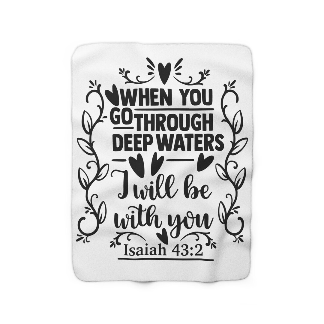 Christian Bible Verse Blanket Personalized Christmas Gift Etsy