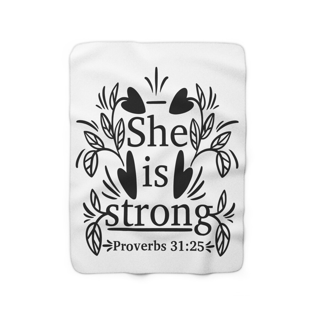 Christian Bible Verse Blanket Personalized Christmas Gift Etsy