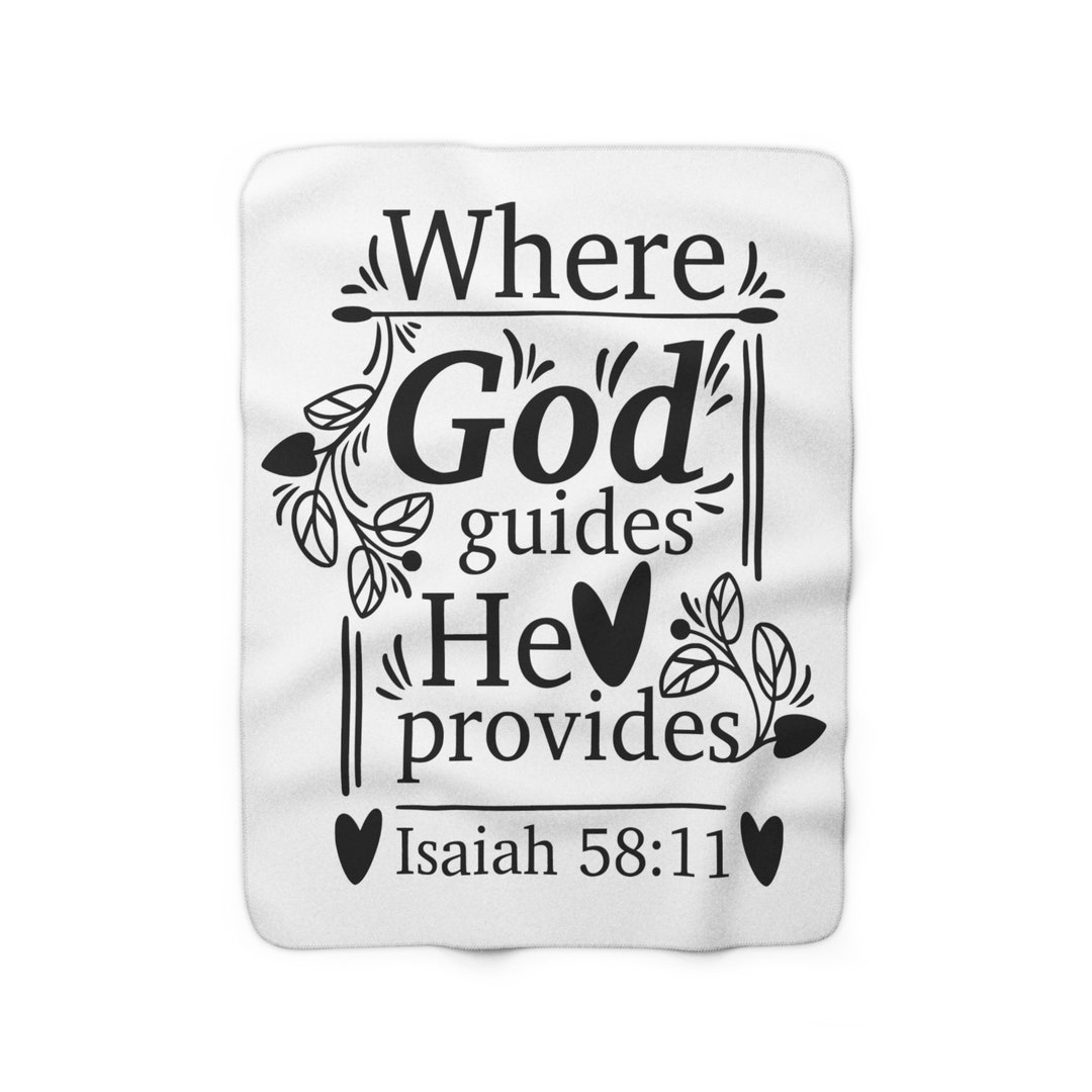 Christian Bible Verse Blanket Personalized Christmas Gift Where God