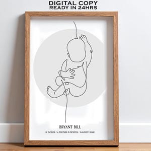Póster de nacimiento de bebé personalizado, regalo de bautizo, regalo para recién nacido, decoración de guardería, regalo para bebé, impresión de bebé nuevo, regalo para nuevos padres, póster de bebé