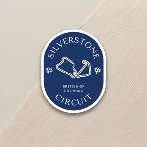 Silverstone Circuit F1-sticker | Stickers racecircuit Formule 1 | F1-stickers | F1-fancadeau | F1-fan kerstcadeau | Afdrukbare stickers