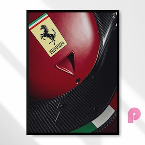 Ferrari F1 Poster, Formula 1 Poster Wall Art Print, F1 Car Wall Decor, Racing Poster, F1 Digital Print, Formula 1 Fan Gift, Instant Download