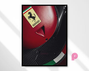 Ferrari F1 Poster, Formula 1 Wall Art Print, Formula 1 Poster, Racing Poster, F1 Digital Print, Formula 1 Fan Gift, Digital Download