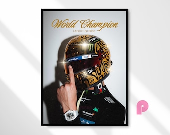 ランド・ノリス マクラーレン MCL39 2025 F1 ポスター：ベクターアート
