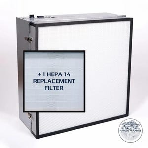 Kit -> Campana de flujo laminar + 1 filtro HEPA 14 de recambio