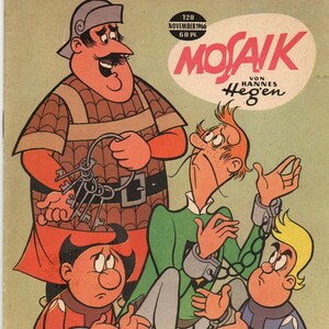 Mosaik DDR Comics Heft Nr 120 November 1966 von Hannes Hegen In Hoffnungsloser Lage Digedags Vintage Heft Zeichentrick Figur Comicheft