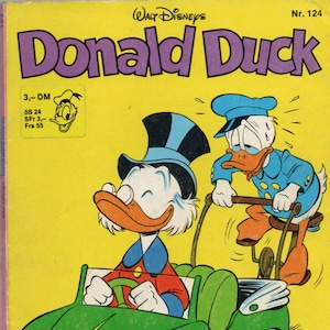 Donald Duck Paperback No. 124 Comics from 1980 Walt Disney 96 pages booklet cartoon character cartoon comic book Ehapa Verlag