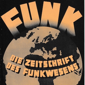 Vintage 1935 Radio Magazine • FUNK “Die Zeitschrift des Funkwesens” • Issue 23 • German Radio Engineering