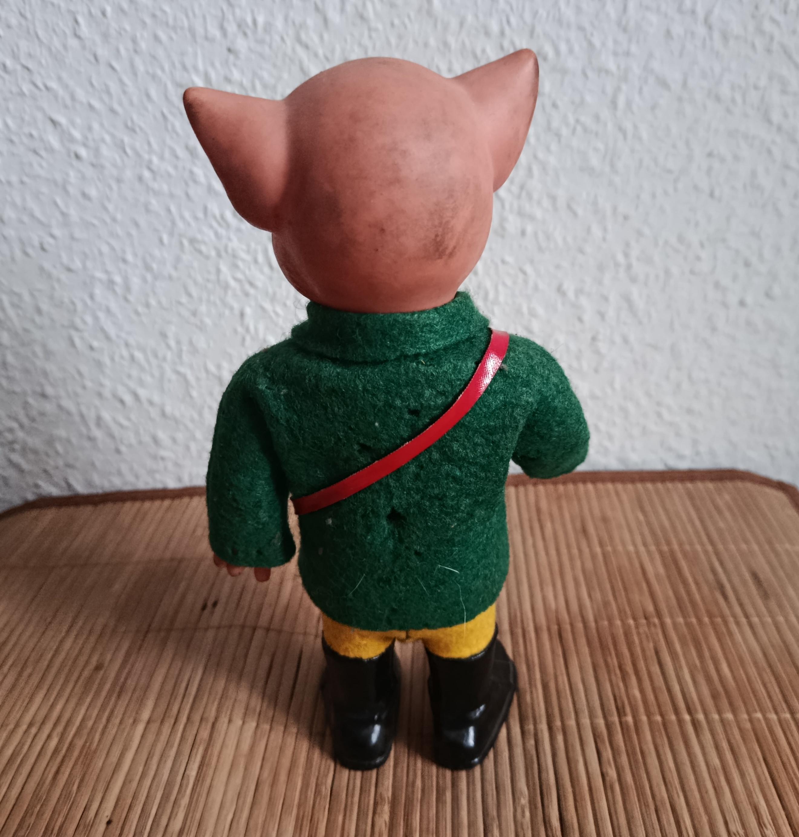 Vintage Mechanical Wind-up Cat on Boots Doll, Walking Cat Toy