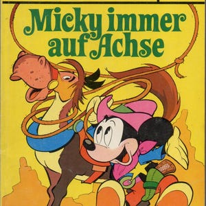Funny paperbacks Walt Disney's Mickey always on the move No. 52 from 1978 booklet cartoon figure cartoon comic book Ehapa Verlag
