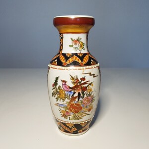 Vintage Porcelain Flower Vase Hand Painted Vase Flowerpot