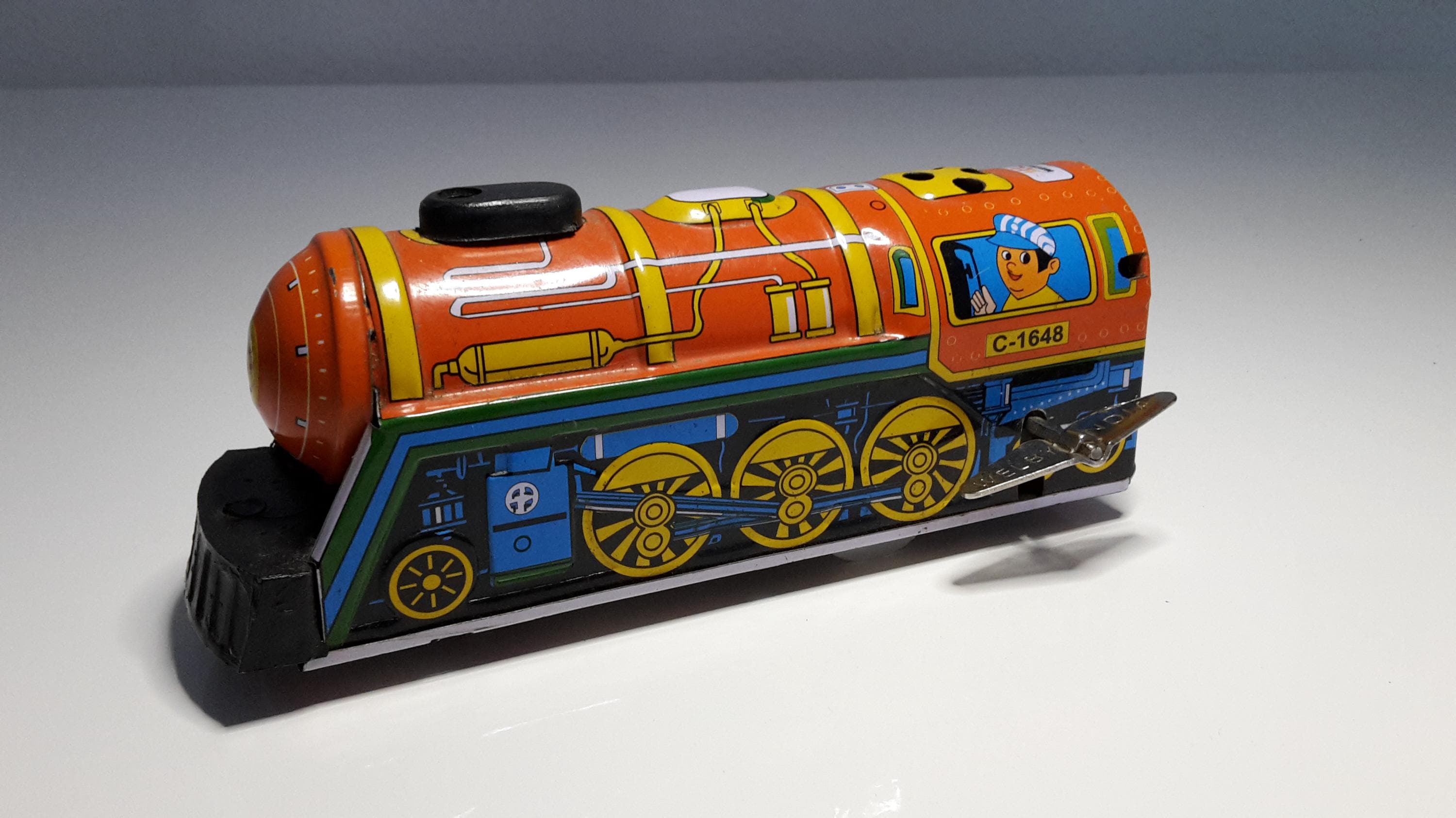 Jouet Ancien Locomotive Train En Tôle – Vintage – Occasion