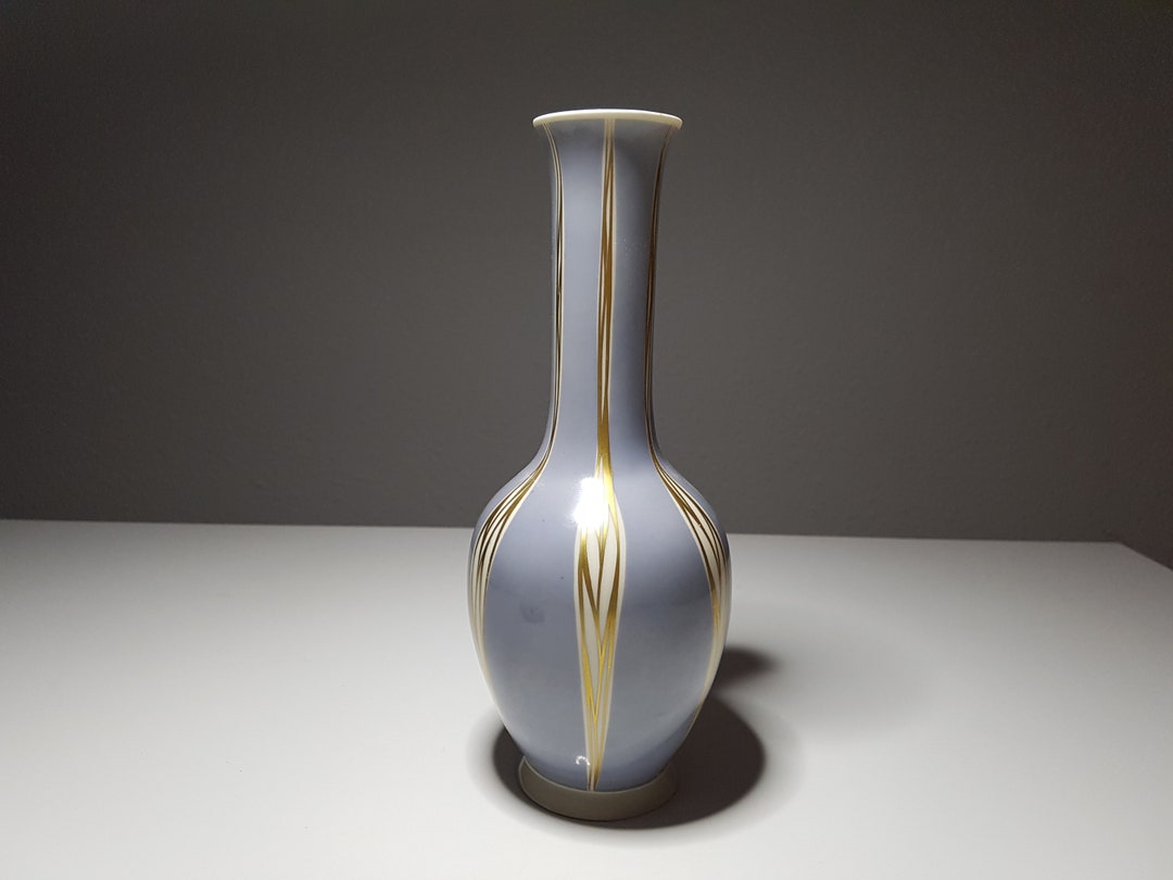 Pot Veb Vintage GDR Porcelain Vase 70s VEB Light Flower Vase Vase Flower Pot ...